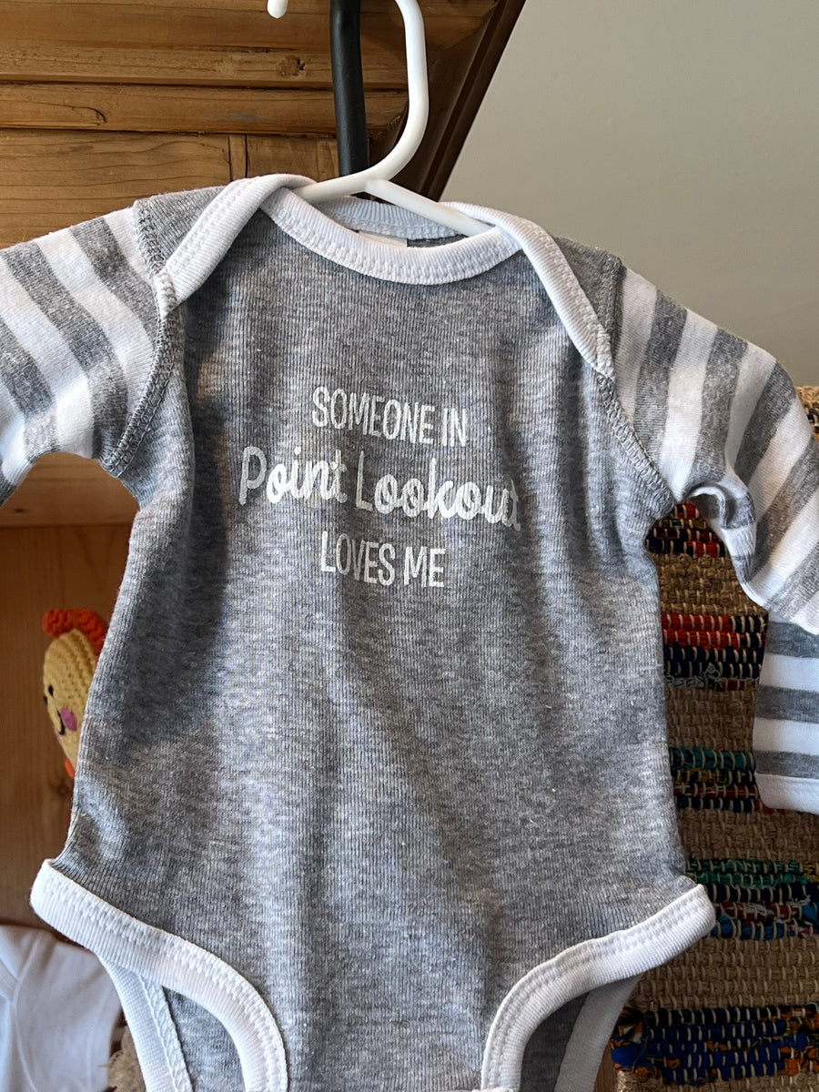 Someone in Point Lookout Loves Me onesie Joyful Treasures