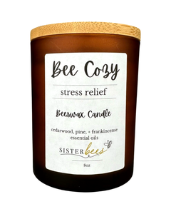 "Cozy Bee" Beeswax Candle