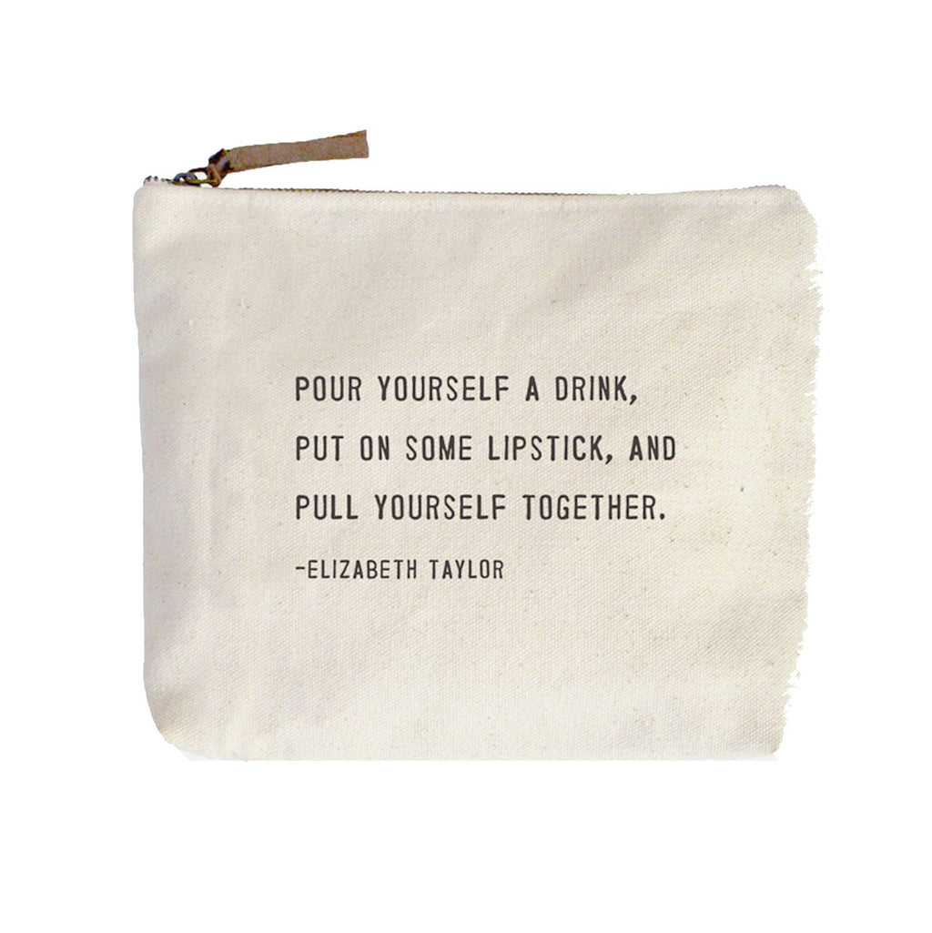 Pull Yourself Together (Elizabeth Taylor) Canvas Zip Bag