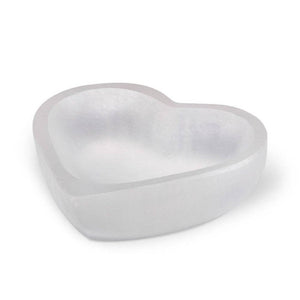 Selenite Heart Dish