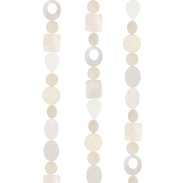 Capiz Garland ~ Natural