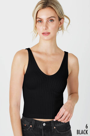 Wide Ribbed Tank Top