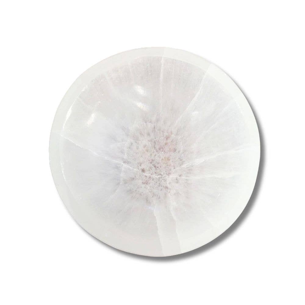 Round Selenite Dish