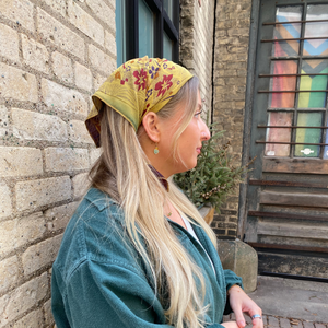 Upcycled Silk Bandana / Scarf