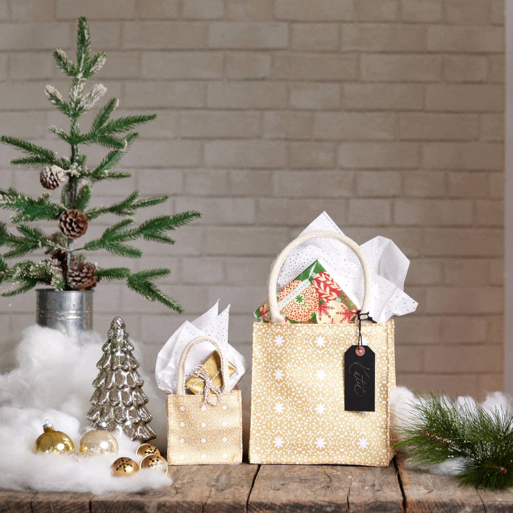 Golden Flakes Reusable Gift Bag Tote