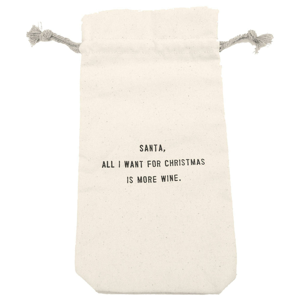 Wine Bag ~ All I Want For Christmas