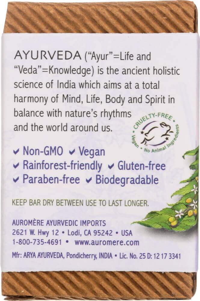 Auromere Lavender-Neem Ayurvedic Soap
