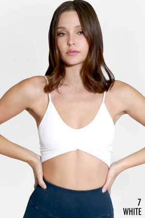 Ribbed Triangle Bralette ~ gray