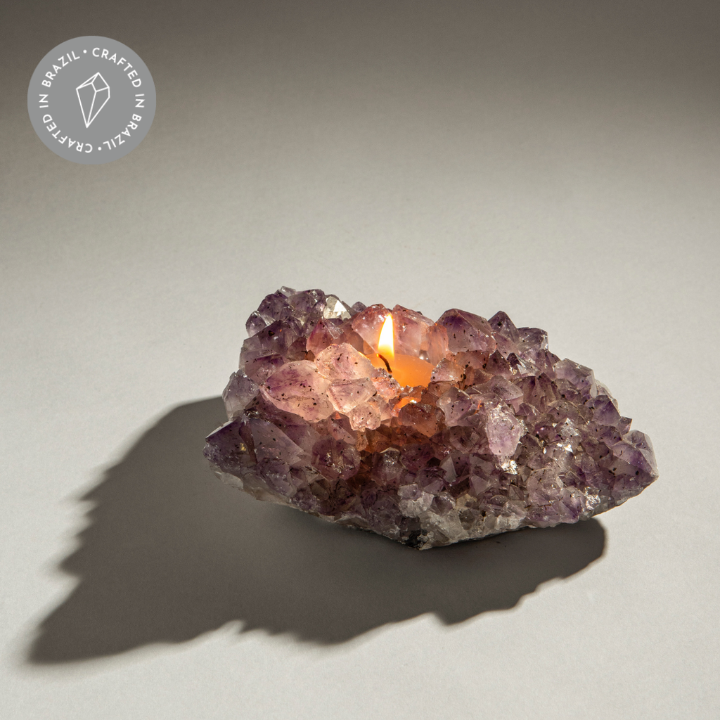 Amethyst Tea Light Holder