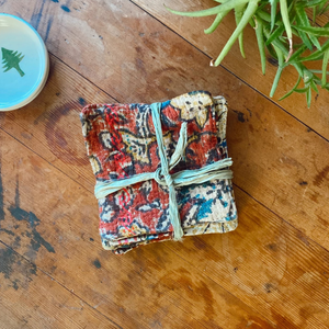 Hand-Dyed Kantha Coasters