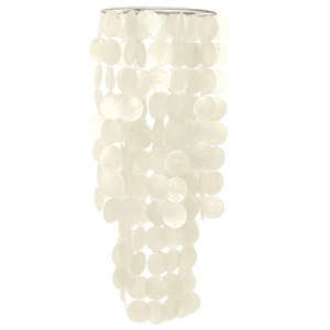 Capiz Chime Chandelier | White