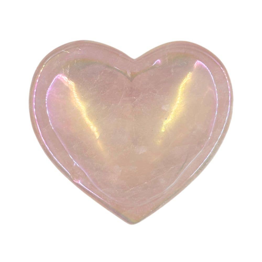 Aura Rose Quartz Heart Dish