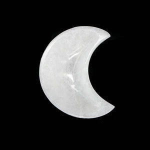 Crescent Moon Selenite Smudge Bowl