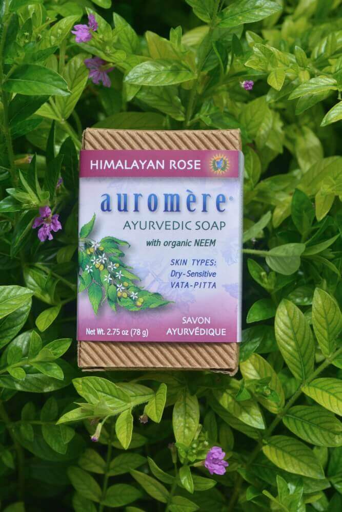 Auromere Himalayan Rose Ayurvedic Soap