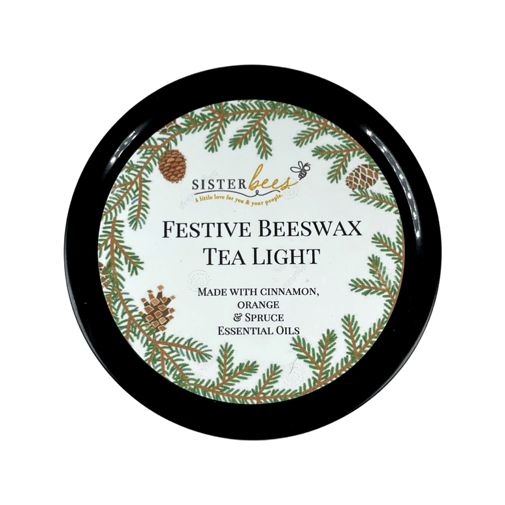 Festive Beeswax Tea Light Candle