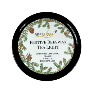 Festive Beeswax Tea Light Candle