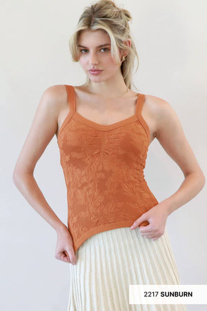 Lace V Neck Top ~ black