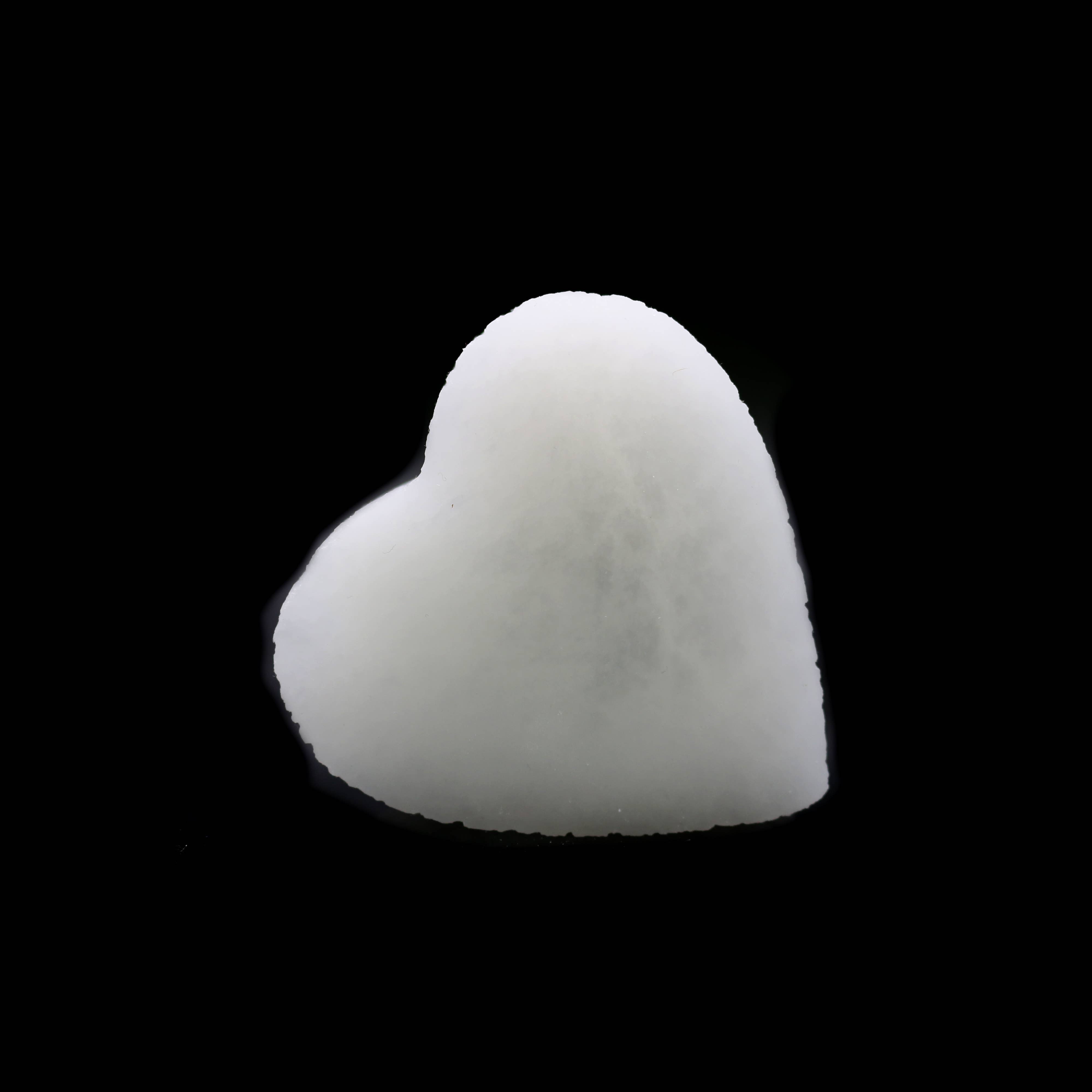 Selenite Heart Candle Holder