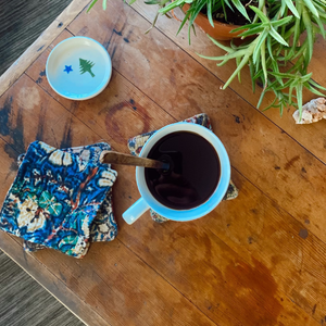 Hand-Dyed Kantha Coasters