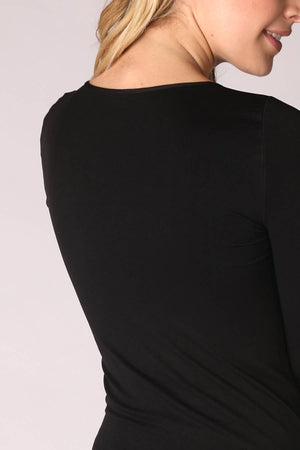 Long Sleeve Crew Neck Top ~ Stone