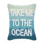 Take Me to the Ocean hooked pillow