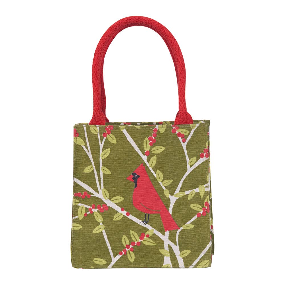 Red Cardinals Reusable Gift Bag Tote