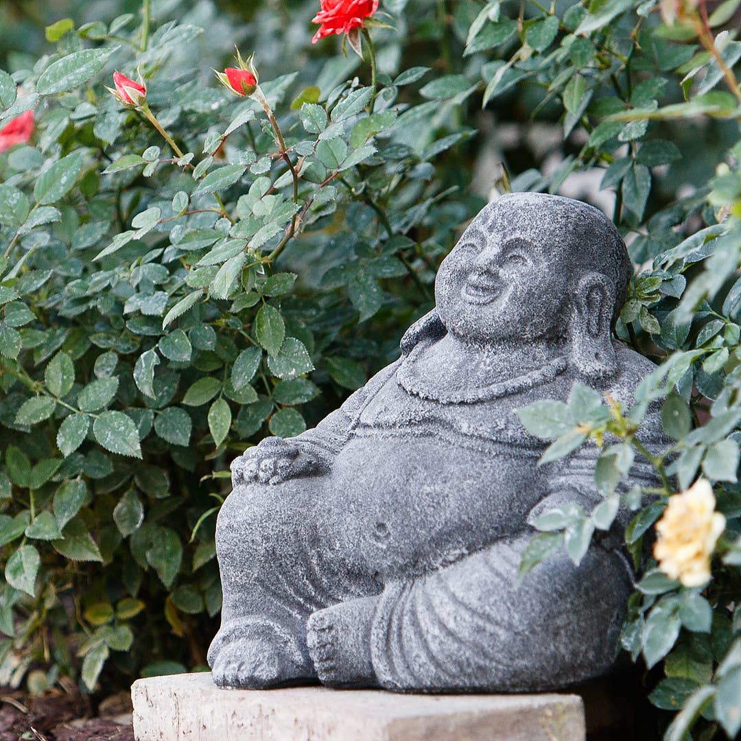 Small Laughing Buddha / Original Version / Volcanic Ash 8"