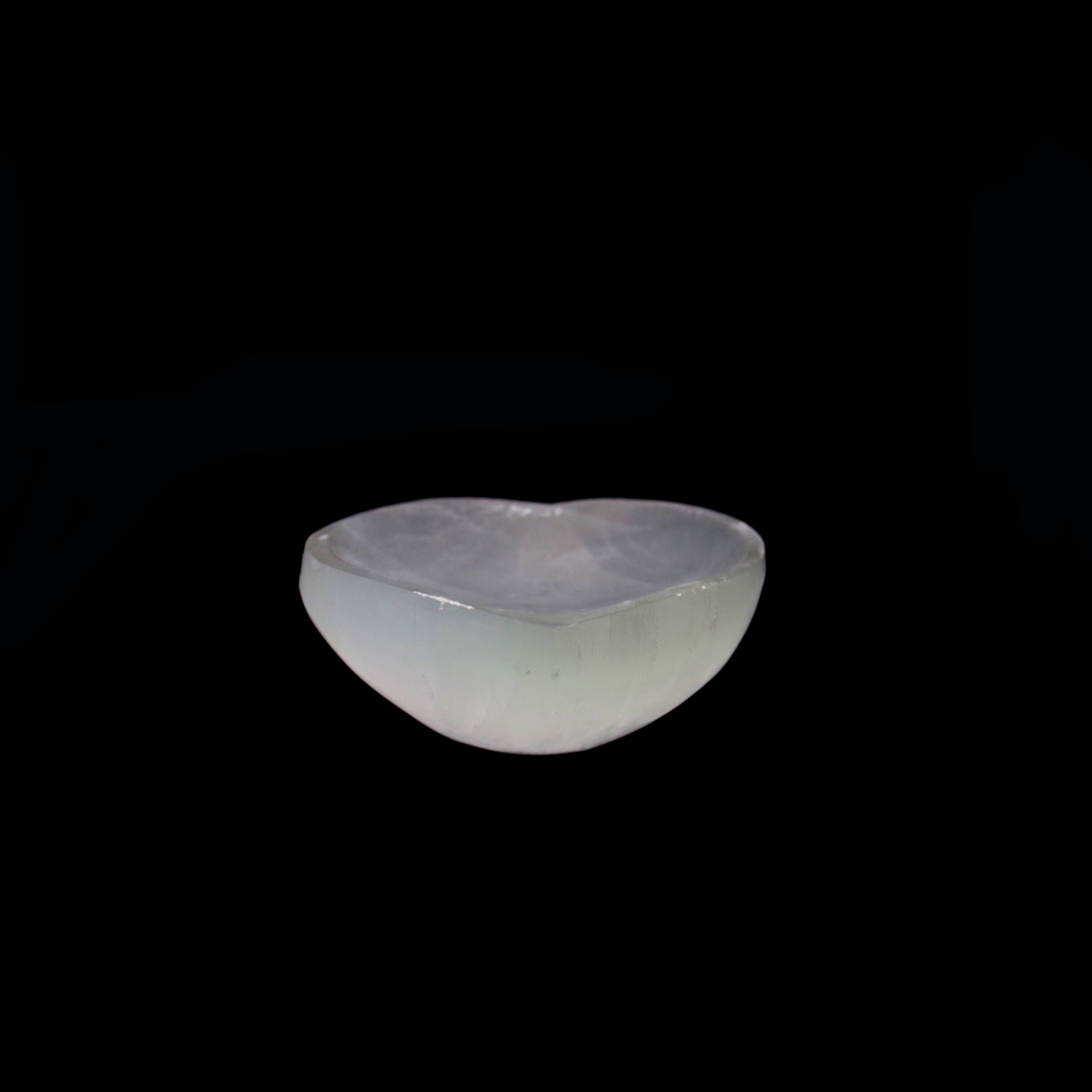 Heart Selenite Smudge Bowl