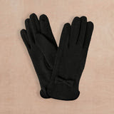 Black Bow Cell Phone Gloves