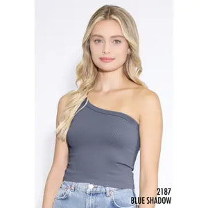 One Shoulder Crop Top