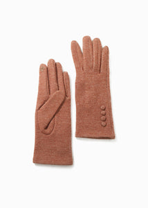 Camel 4-Button Cell Phone Gloves