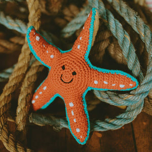 Organic Cotton Starfish Rattle