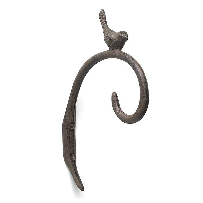 Cast Iron Hook with Bird