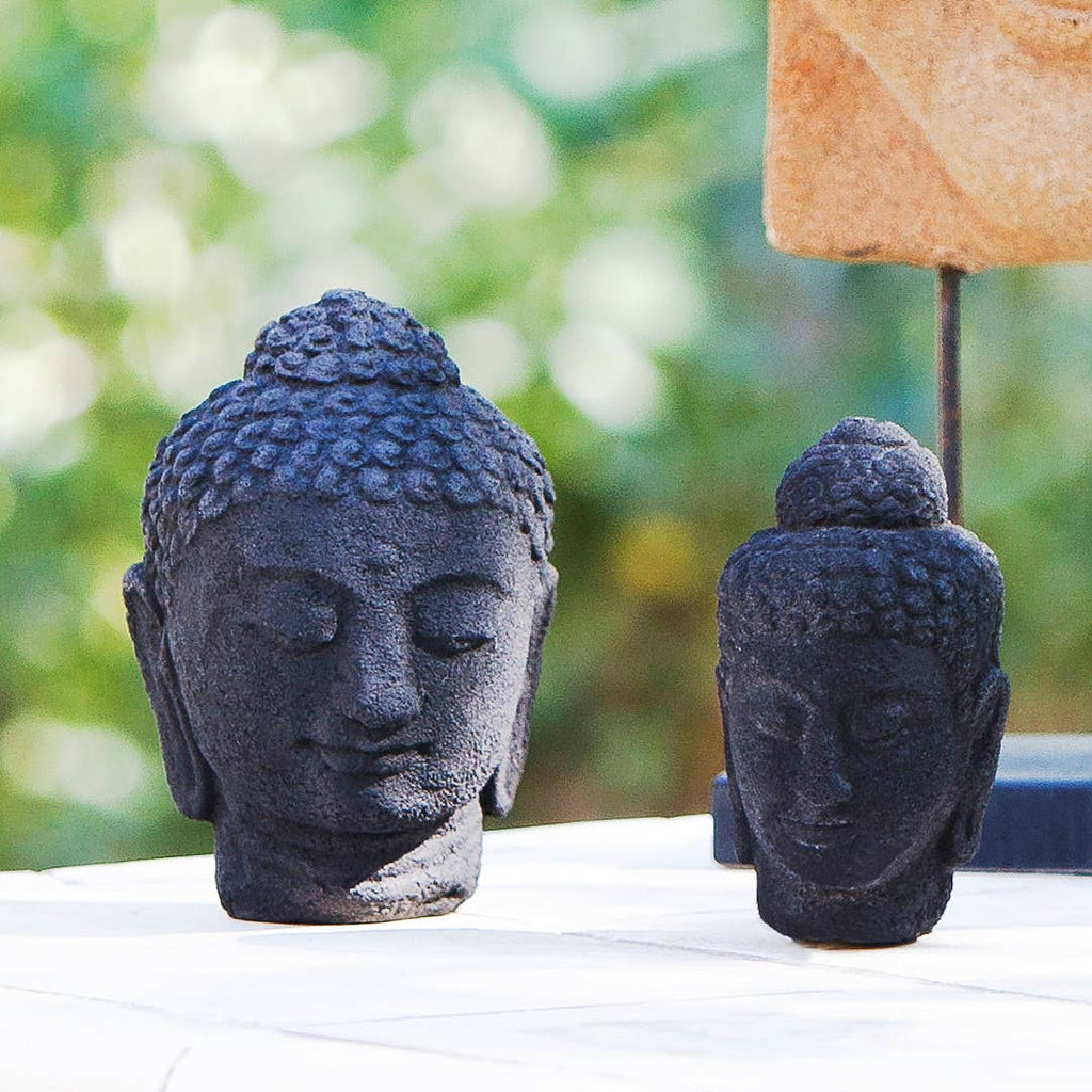 Small Volcanic Ash Buddha Head