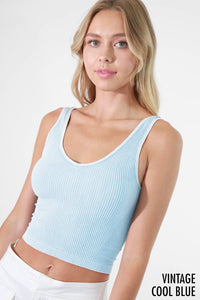 Vintage Reversible Crop Top