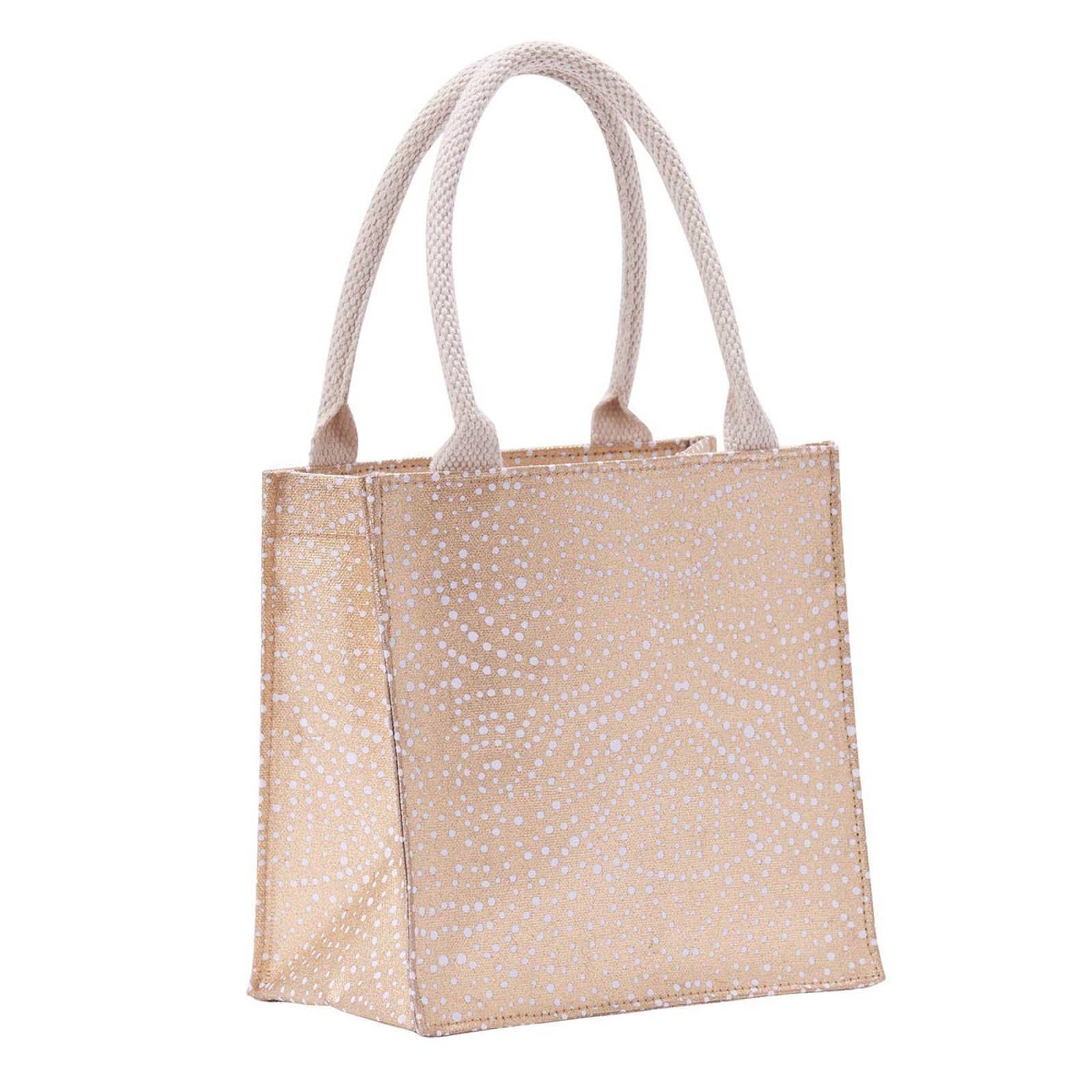 Filigree Gold Reusable Gift Bag Tote