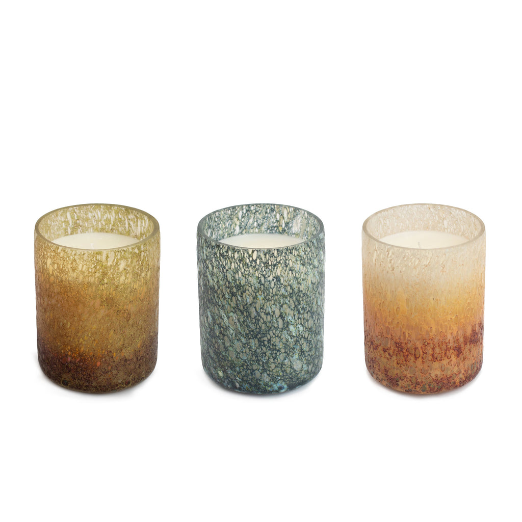 Nag Champa Textured Glass Candle