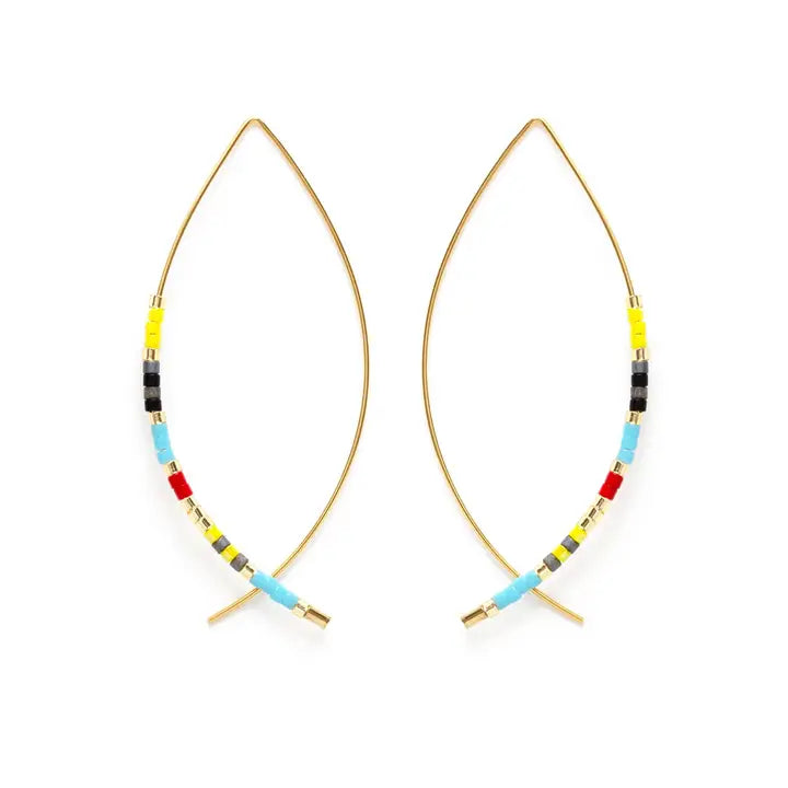 Beaded Thread Earrings