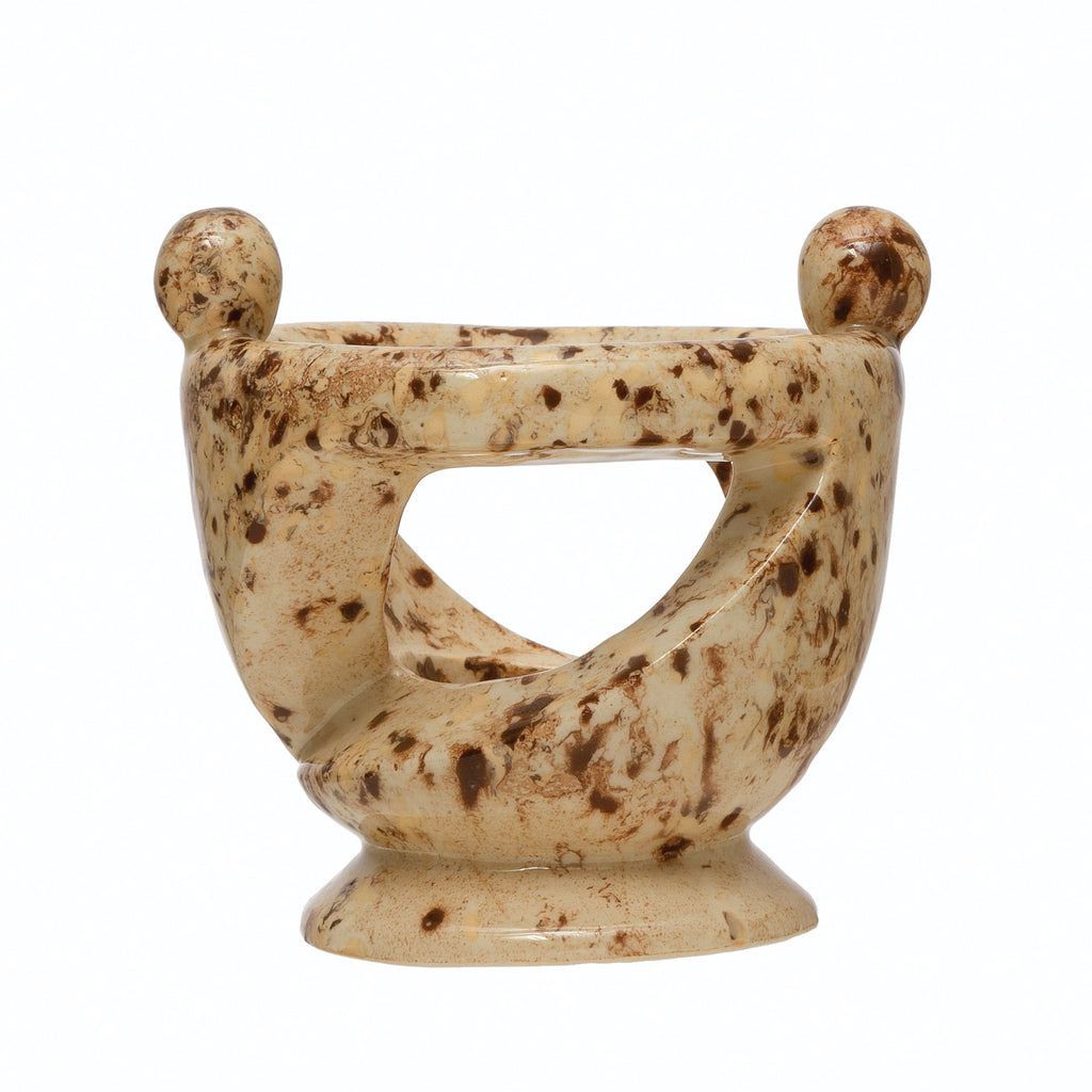 Joined Hands Ceramic Tea Light Holder
