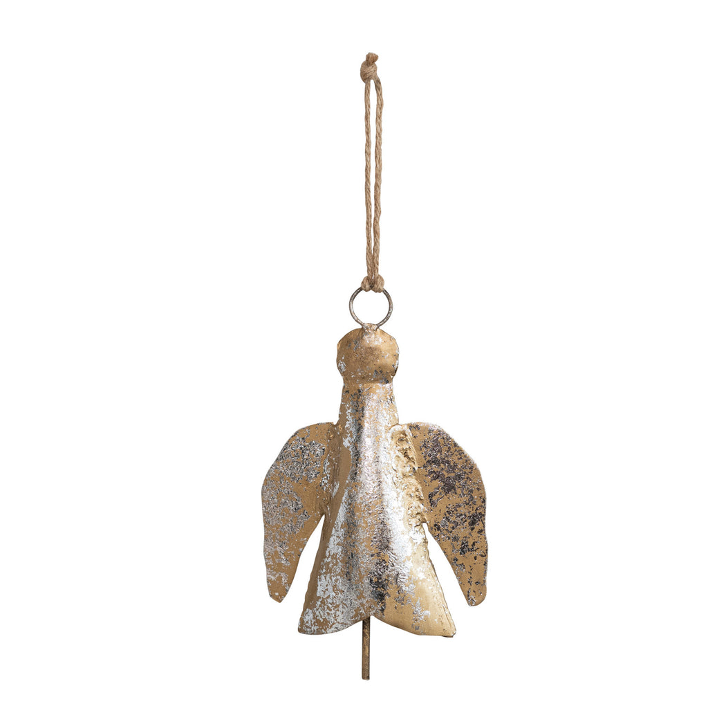 Metal Bell Angel Ornament