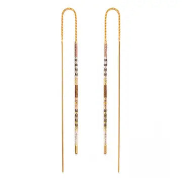 Miyuki Seed Bead Threader Earrings