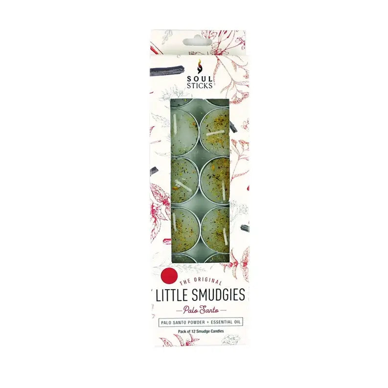 Little Smudgies Sage Tea Light Candles ~ set of 12