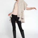 Ruffled Shawl Vest