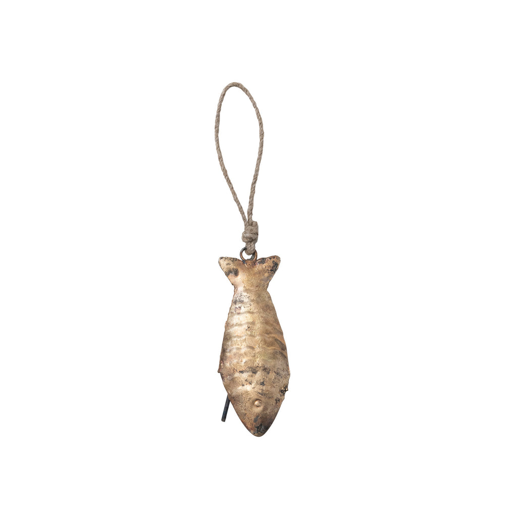 Metal Fish Bell Ornament