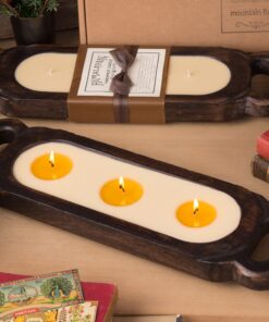 Wooden Candle Tray