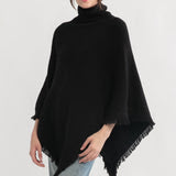 Tassel Knit Cape Poncho