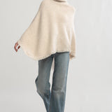 Tassel Knit Cape Poncho