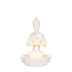 Yoga Prayer Hands Tea Light Holder