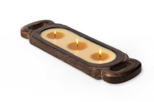 Wooden Candle Tray