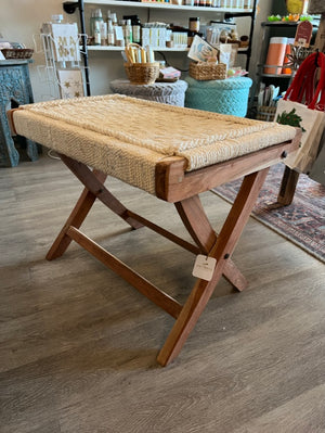 Folding Table / Stool with Woven Top